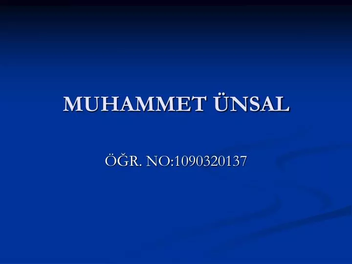 muhammet nsal