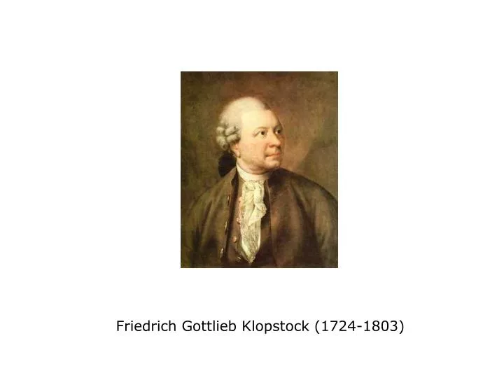 friedrich gottlieb klopstock 1724 1803