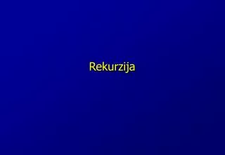 rekurzija