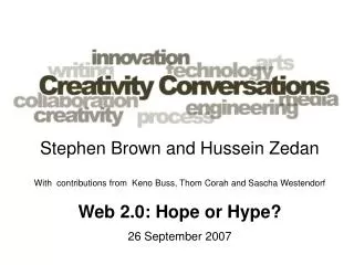 Stephen Brown and Hussein Zedan