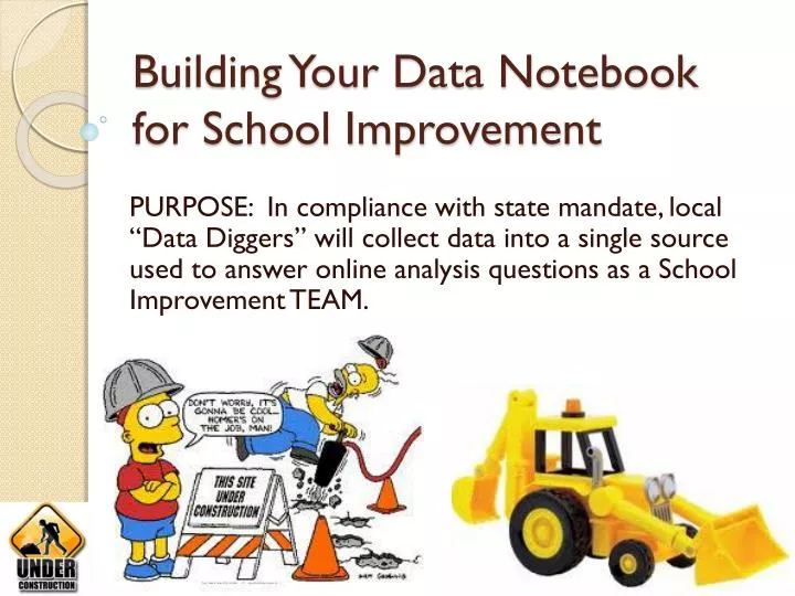 building your data notebook for school improvement