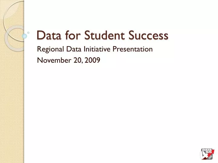 data for student success