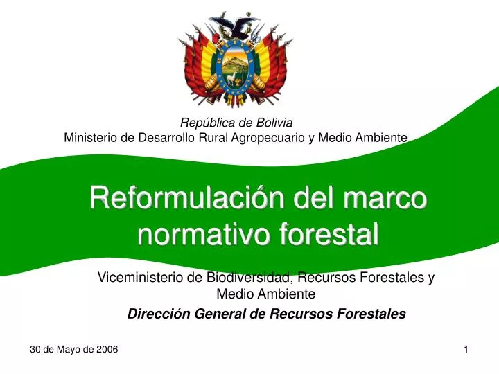 reformulaci n del marco normativo forestal
