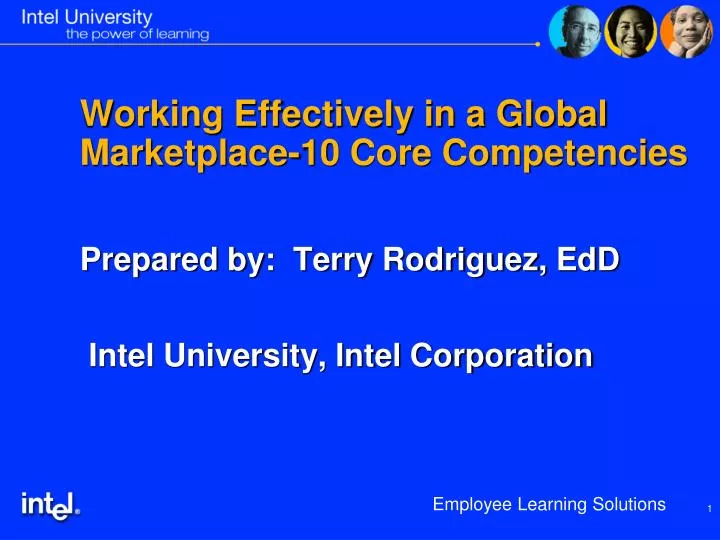 working effectively in a global marketplace 10 core competencies