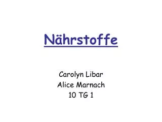 n hrstoffe