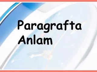 paragrafta anlam