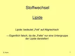 stoffwechsel