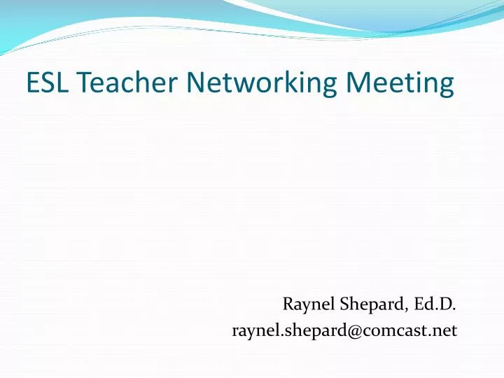 esl teacher networking meeting