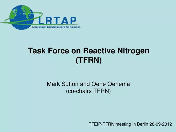 task force on reactive nitrogen tfrn
