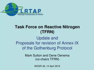 Task Force on Reactive Nitrogen (TFRN)