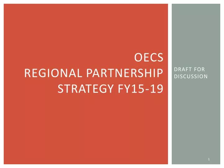 oecs regional partnership strategy fy15 19