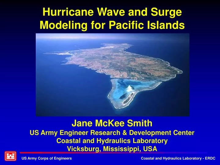 hurricane wave and surge modeling for pacific islands
