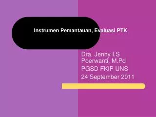 instrumen pemantauan evaluasi ptk