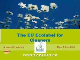 The EU Ecolabel for Cleaners