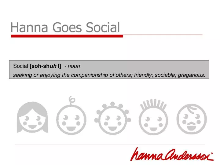 hanna goes social