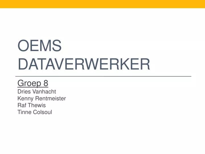 oems dataverwerker