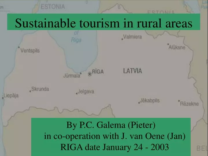 sustainable tourism in rural areas