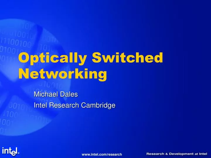 optically switched networking