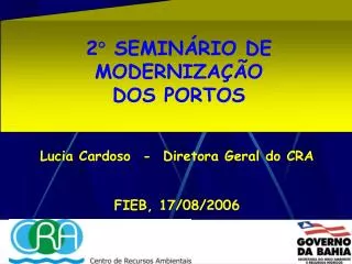 2 semin rio de moderniza o dos portos