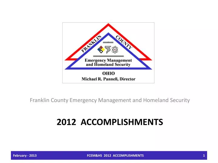 2012 accomplishments
