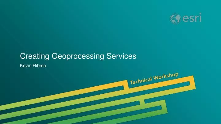 creating geoprocessing services