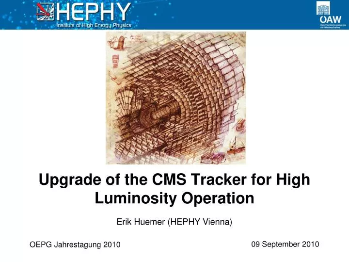 upgrade of the cms tracker for high luminosity operation