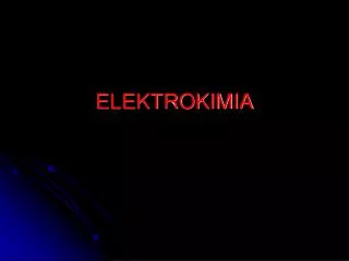 elektrokimia
