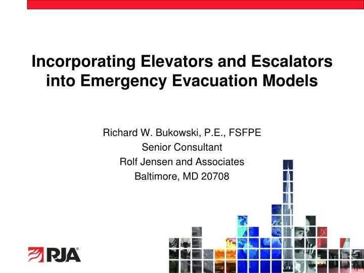 incorporating elevators and escalators into emergency evacuation models