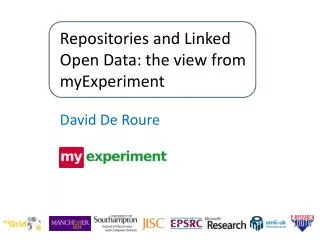 Repositories and Linked Open Data: the view from myExperiment