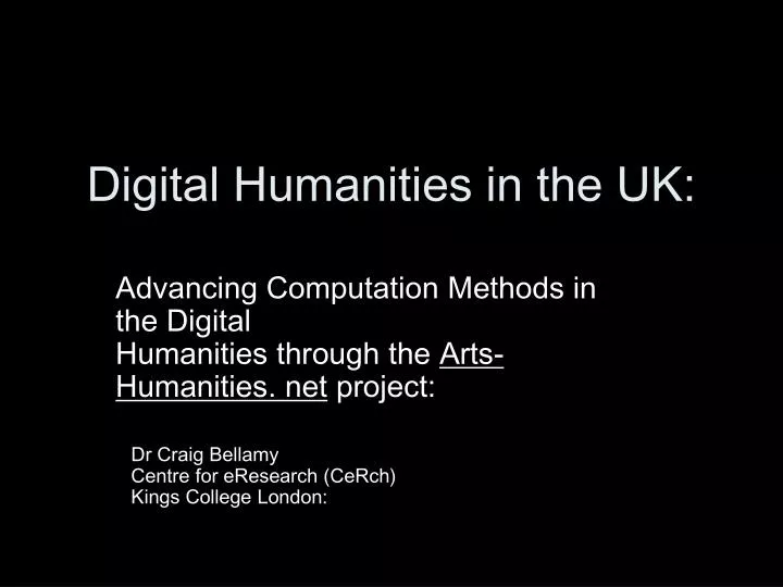 digital humanities in the uk