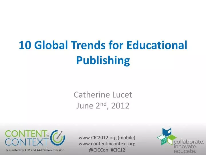 10 global trends for educational publishing