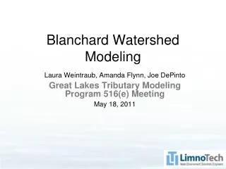 Blanchard Watershed Modeling