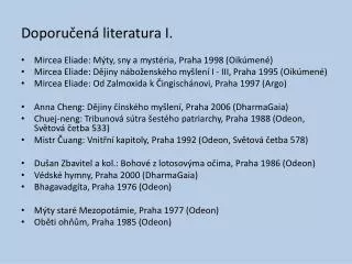 doporu en literatura i