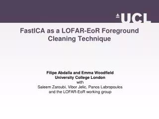 FastICA as a LOFAR-EoR Foreground Cleaning Technique