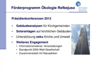 f rderprogramm kologie refbejuso