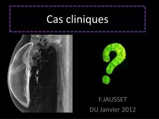 cas cliniques