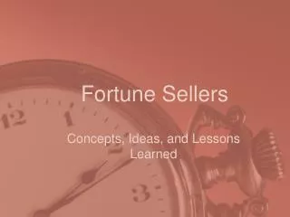 Fortune Sellers