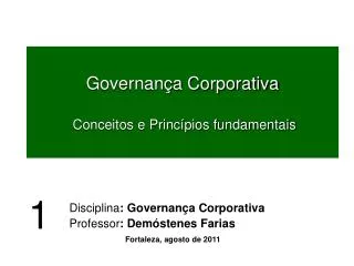 governan a corporativa conceitos e princ pios fundamentais