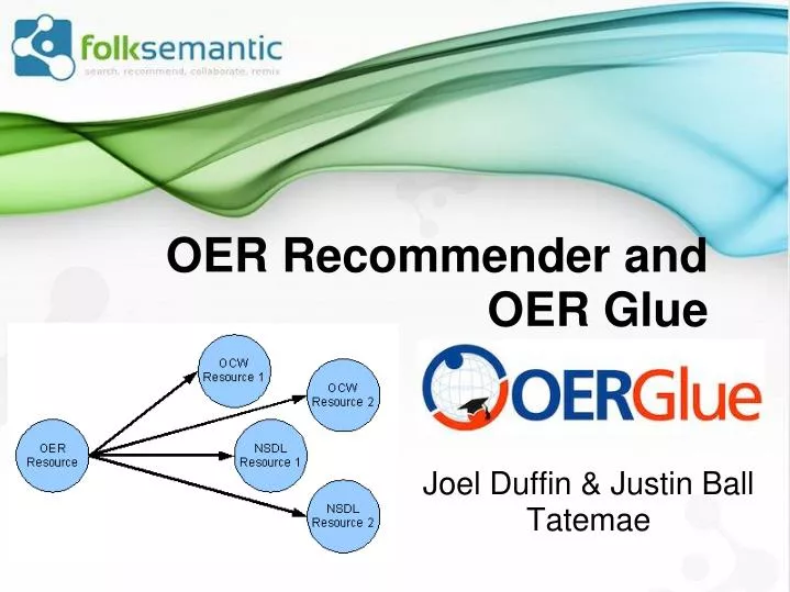 oer recommender and oer glue