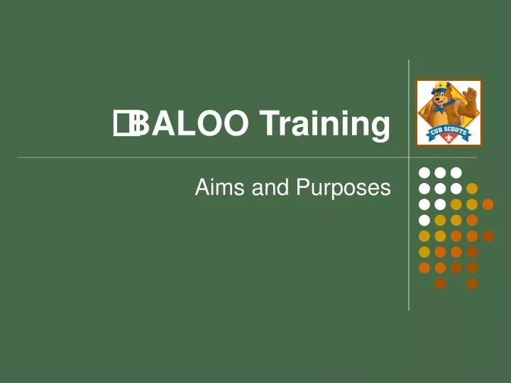 baloo training