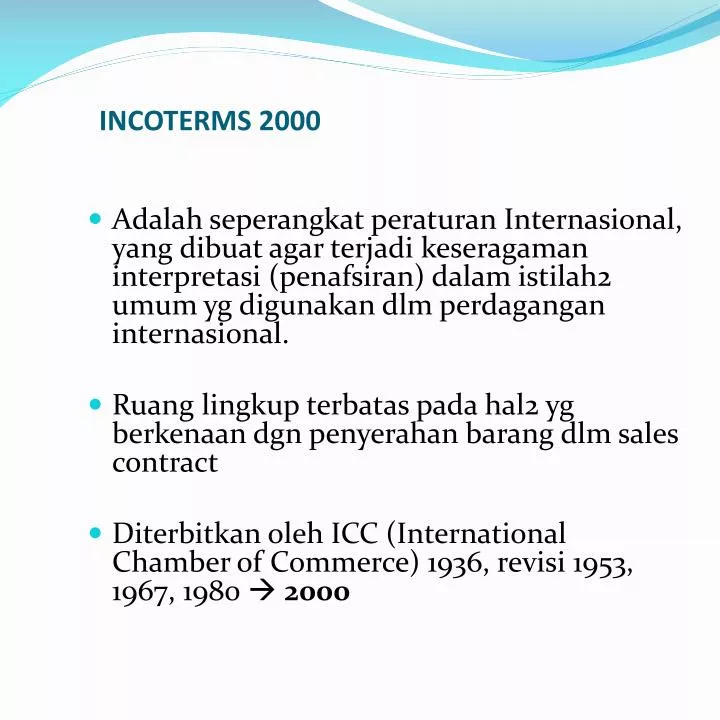 incoterms 2000
