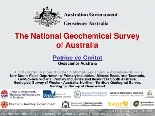 The National Geochemical Survey of Australia