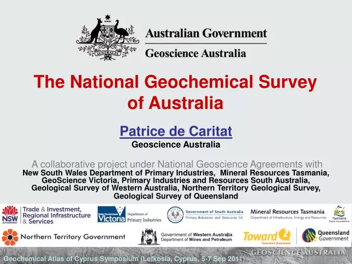 the national geochemical survey of australia