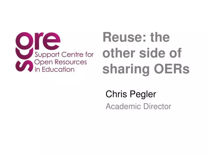 reuse the other side of sharing oers