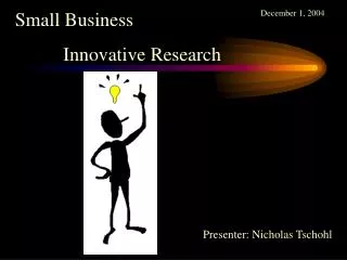 Small Business Innovative Research