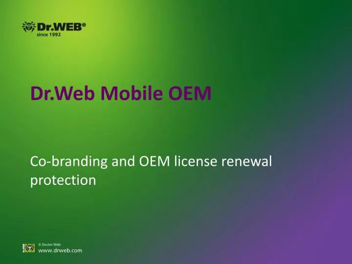dr web mobile oem