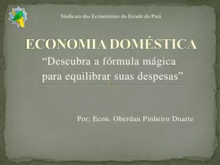economia dom stica