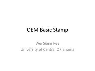 OEM Basic Stamp