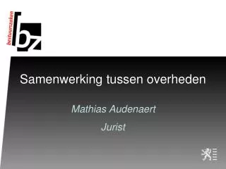 samenwerking tussen overheden
