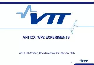 ANTIOXI WP2 EXPERIMENTS